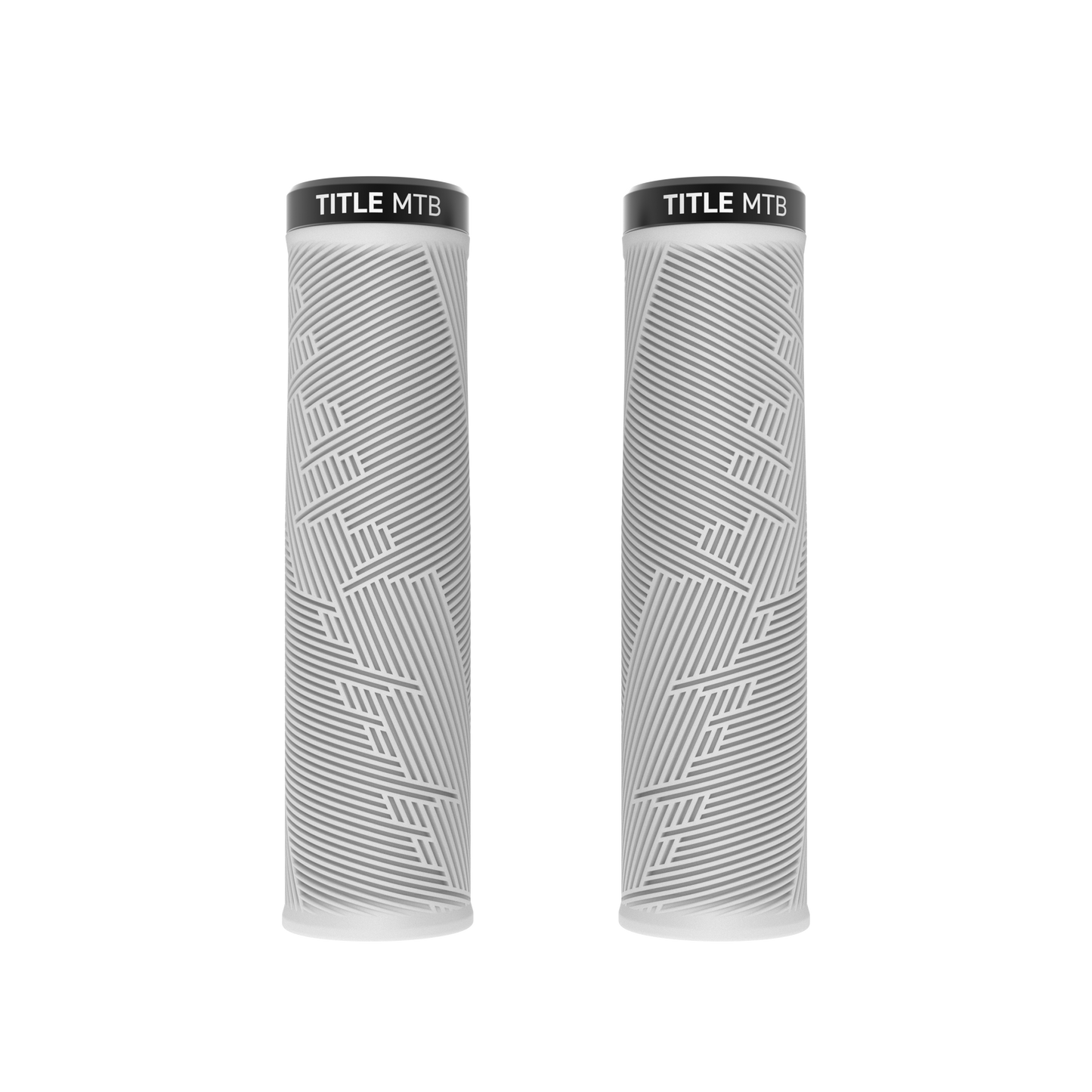 Grips Title MTB FORM Lock-On XL Blanc - paire vue de face