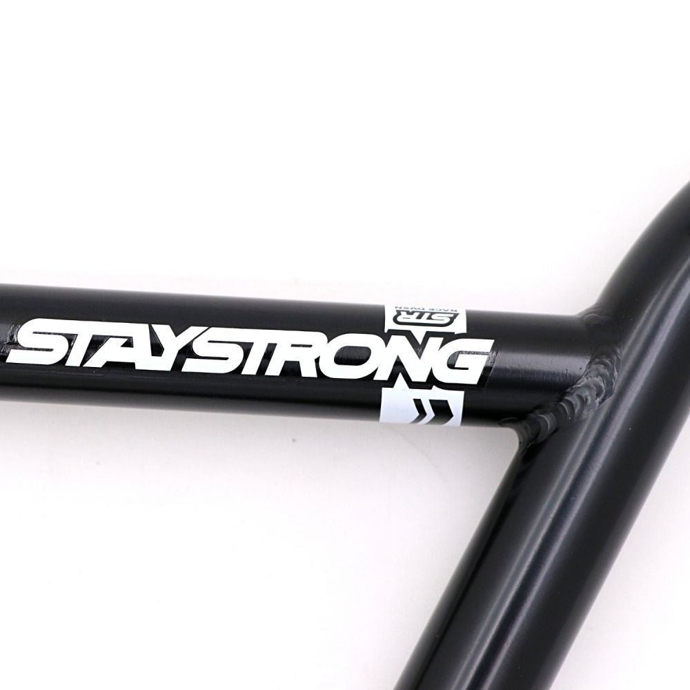 BMX-Lenker STAYSTRONG Chevron Straight Race Schwarz Ø22.2mm