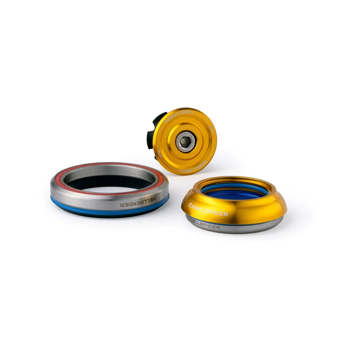 Jeu de Direction Intégré Conique CANE CREEK Hellbender 70 1"1/8-1.5" IS41/IS52 Court Or
