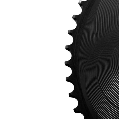 Paire de Plateaux 12V ALUGEAR AERO 110 BCD pour Shimano GRX Noir