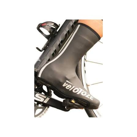 VELOTOZE Neopren-Überschuhe, hoch, Schwarz/Weiß