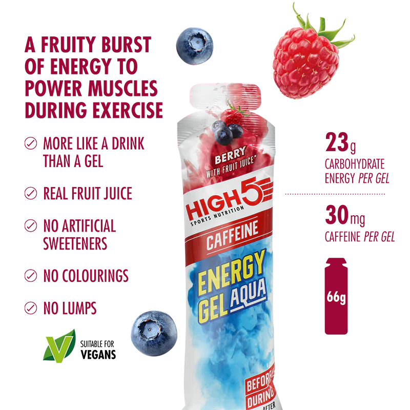Packung Energie-Gel HIGH5 ENERGY GEL Aqua (15x 66g) Mix Geschmacksrichtungen