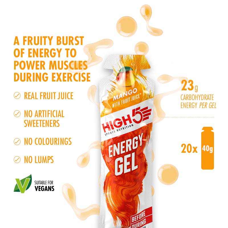Pack Energy Gel HIGH5 ENERGY GEL (20x23g) Mix Geschmacksrichtungen