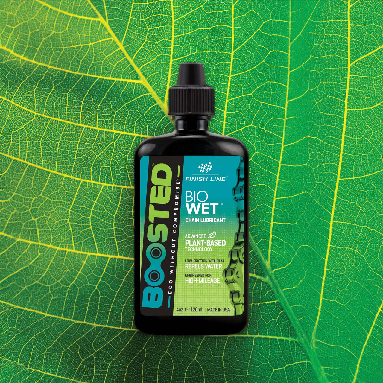 Lubrifiant pour Chaîne FINISH LINE BOOSTED™ BIO WET(60 ml)