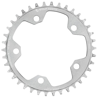 Plateau Mono WOLF TOOTH DROP-STOP B GRAVEL/CX 110mm Raw Silver