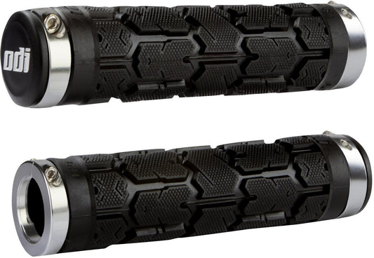 Grips ODI ROGUE Lock-on 130 mm Noir/Chrome