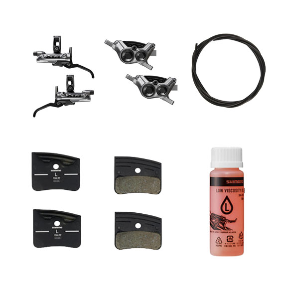 Paar SHIMANO XTR M9220 Enduro 4-Kolben-Bremsen