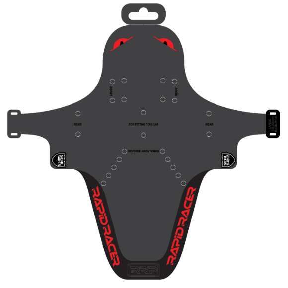 Schutzblech RRP EnduroGuard Standard (Gabel 80 bis 120mm) Schwarz/Rot