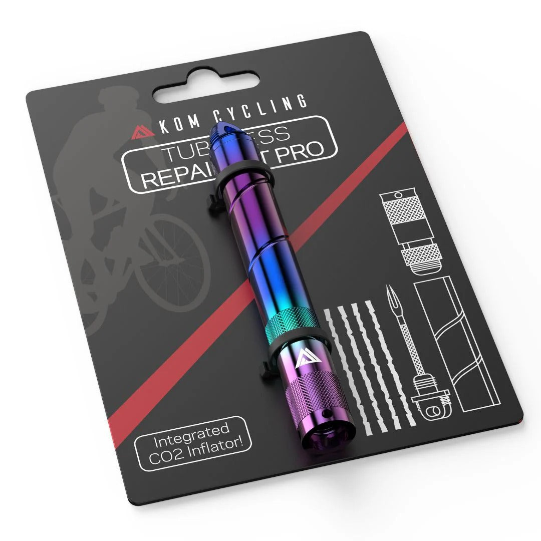 KOM CYCLING Tubeless PRO Iridescent Repair Kit
