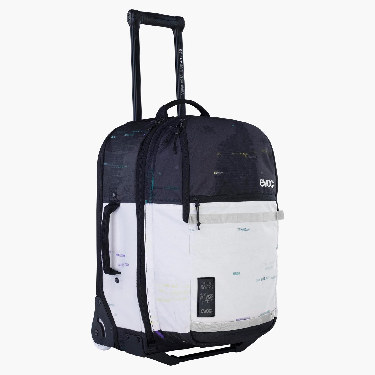 Koffer EVOC Trolley 40L +20L Schwarz/Weiß