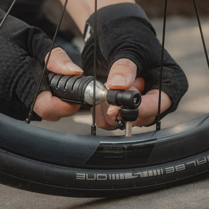CO2-Inflator TOPEAK NANO AIRBOOSTER L + CO2-Gewindekartusche 25 g (x1)