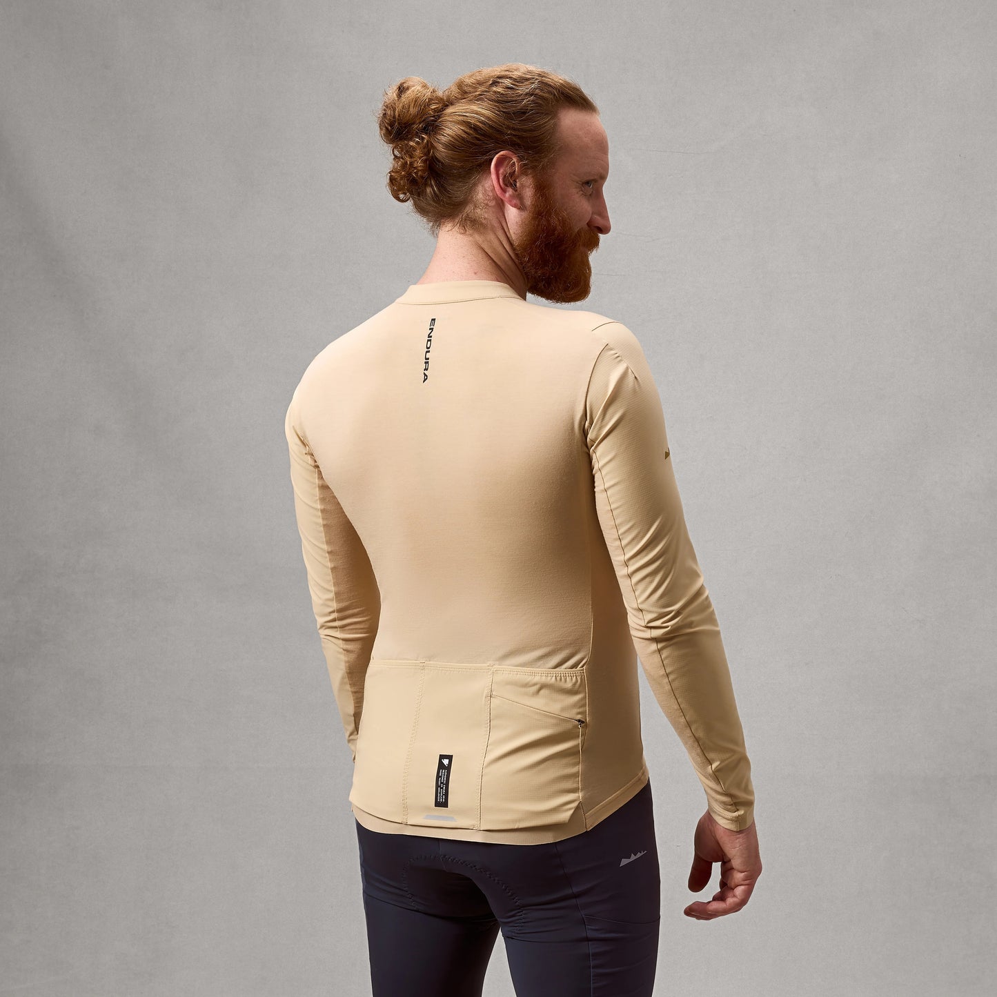 Trikot ENDURA ALLTRACK RIDE Lange Ärmel Sand