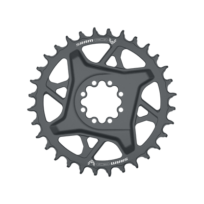 Mono-Kettenblatt SRAM XX DH T-TYPE EAGLE 7V Direct Mount Offset 6mm Schwarz