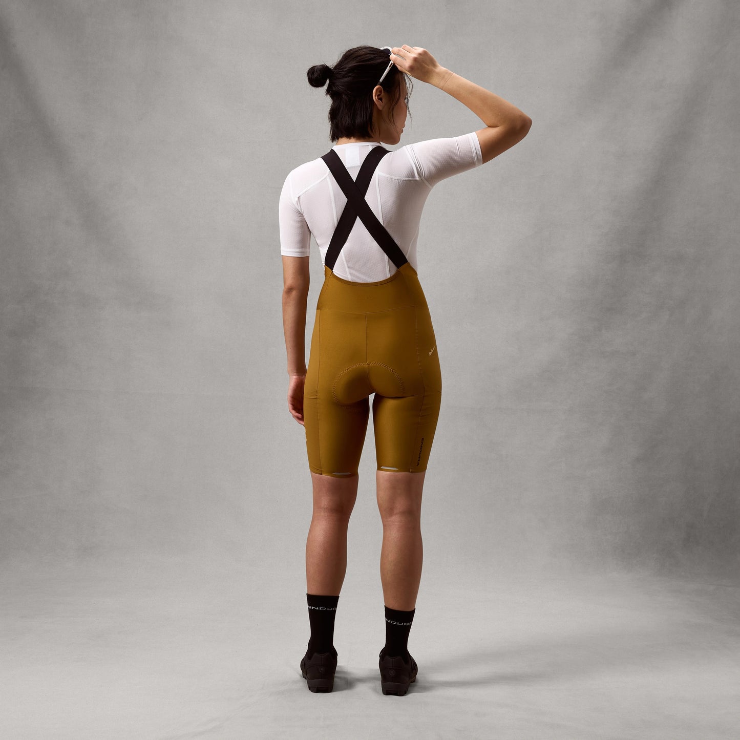 Cuissard Court à Bretelles ENDURA ALLTRACK RIDE Femme Bronze