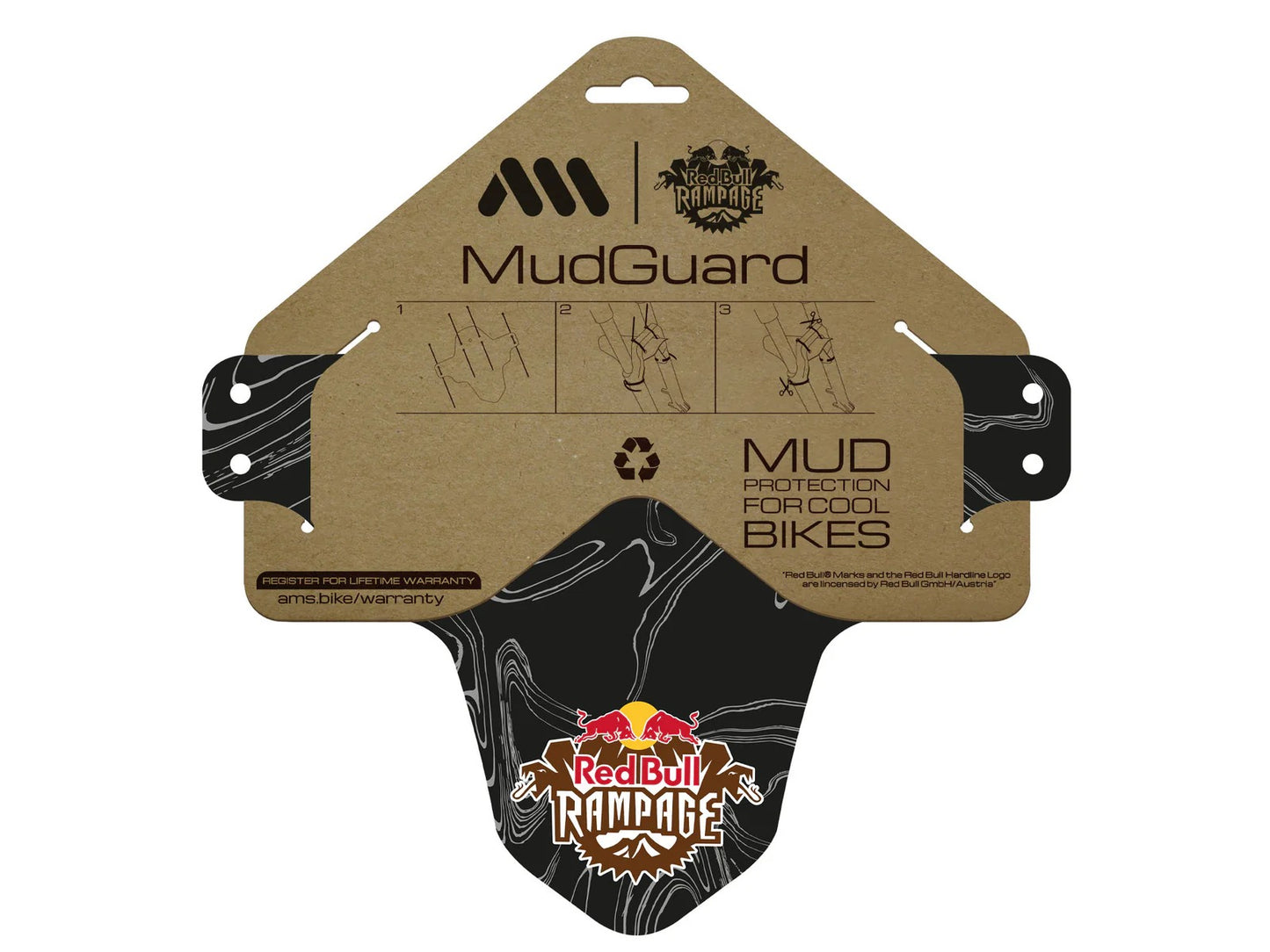 Garde-Boue ALL MOUNTAIN STYLE Red Bull Rampage Ridgeline Blanc