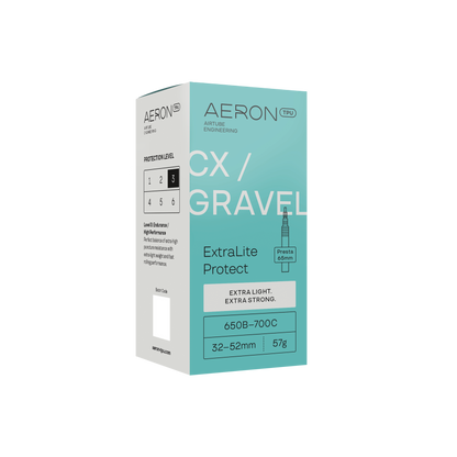 Chambre à Air AERON ExtraLite Protect Valve Alu CX-Gravel 650b/700x32-52mm
