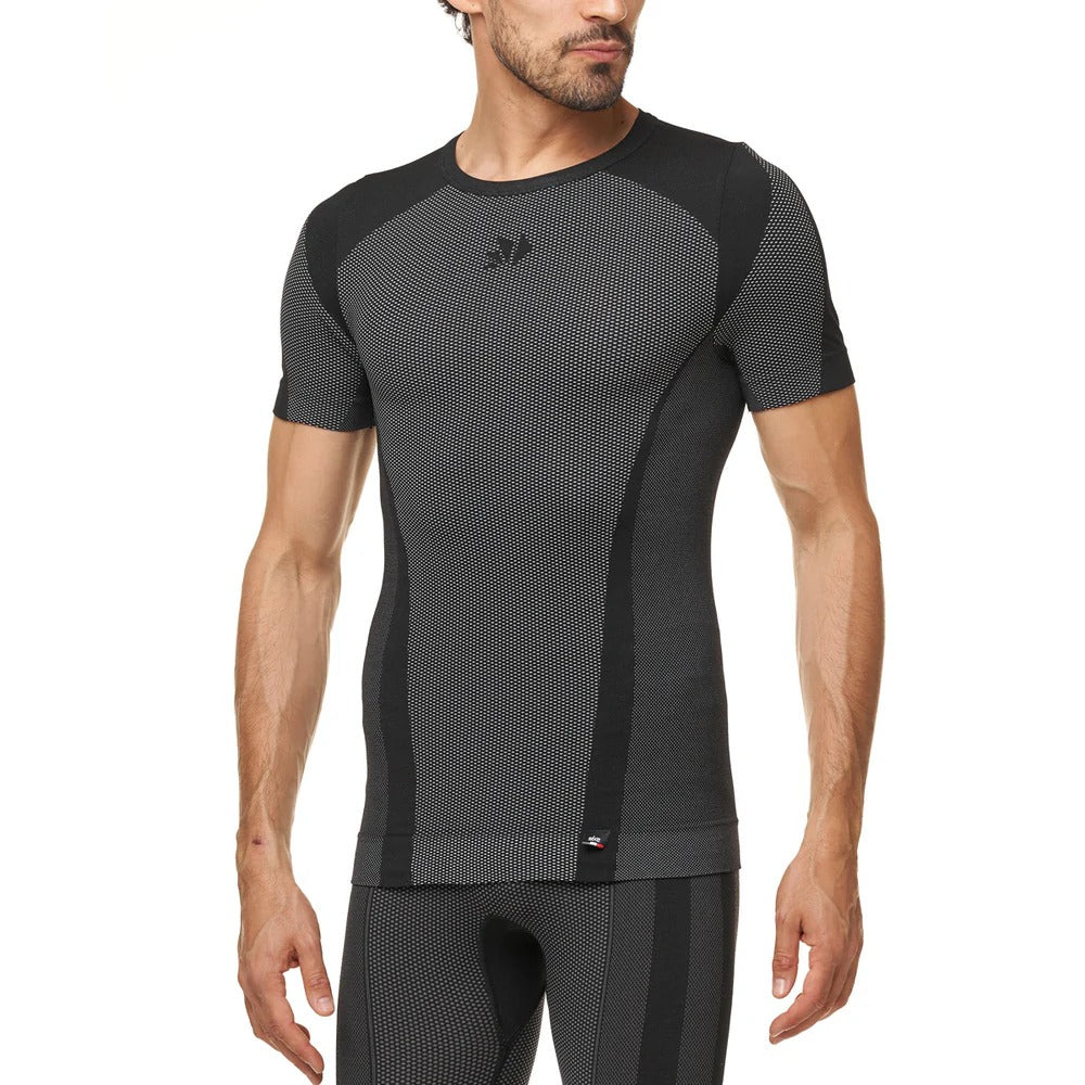 Unterwäsche SIXS TS1 V2 Kurzarm Schwarz Carbon