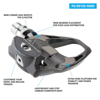 Pedale SHIMANO DURA ACE R9100 +4 mm