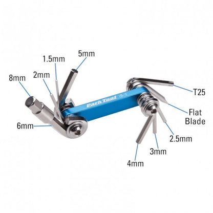 Multitool PARK TOOL IB-2 (8 Werkzeuge)