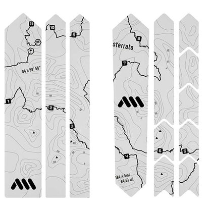 Selbstklebeschutzfolie für Rahmen ALL MOUNTAIN STYLE EXTRA Gravel/Route Sterrato Schwarz
