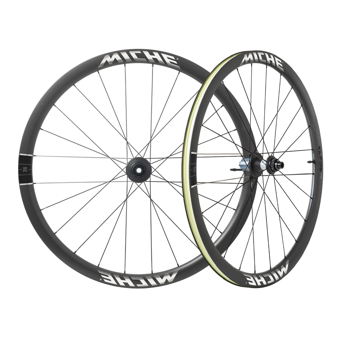 Paar MICHE KLEOS RD DX36 Tubeless Ready (Center Lock) Team Edition Laufräder