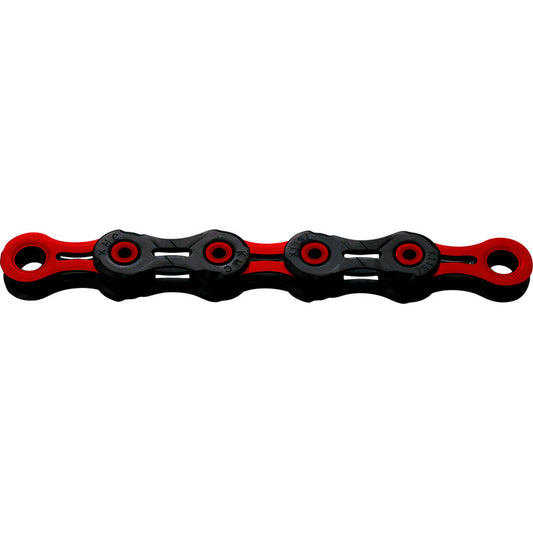 Chaîne 12V KMC DLC12 Waxed Noir/Rouge Ciré
