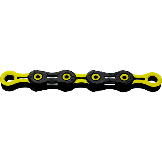 Chaîne 12V KMC DLC12 Waxed Noir/Jaune Ciré