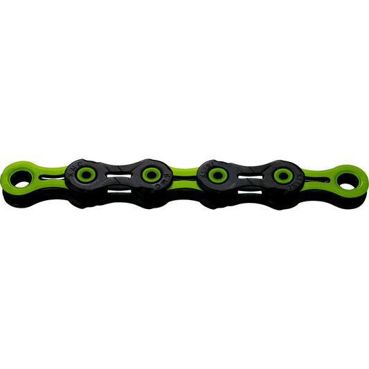 Chaîne 12V KMC DLC12 Waxed Noir/Vert Ciré