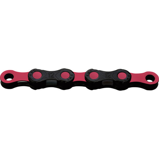 12V KMC DLC12 Kette Schwarz/Pink