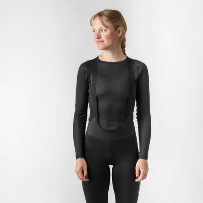 Damen-Langarm-Funktionsunterhemd GRIPGRAB RIDE THERMAL Schwarz