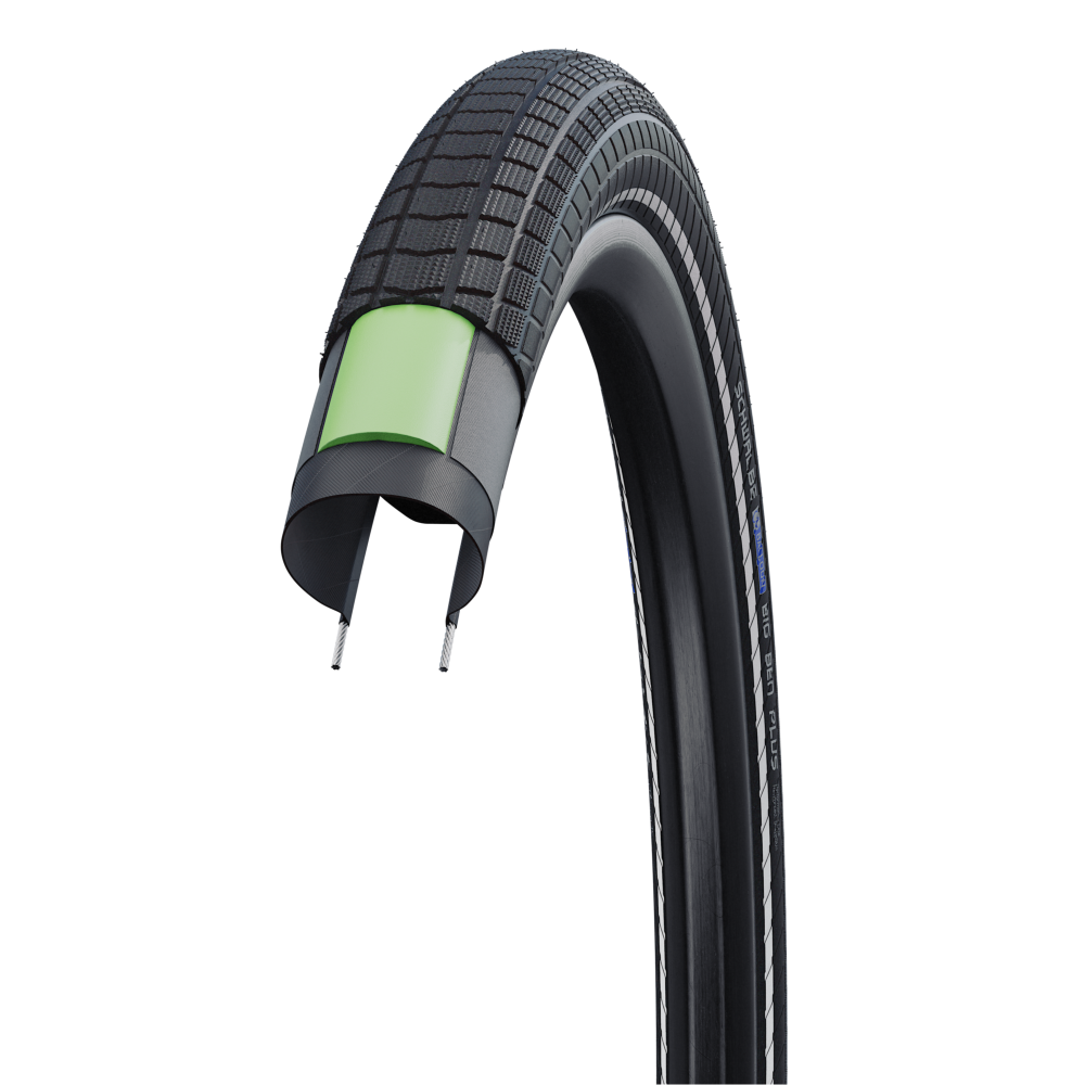 Pneu SCHWALBE BIG BEN PLUS 27.5x2.00 ADDIX DD GreenGuard Tubeless Ready Rigide