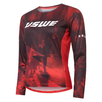 Trikot USWE LUFTIG MTB Langarm Damen Rot