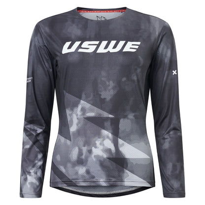 USWE LUFTIG MTB Langarmtrikot Damen Schwarz
