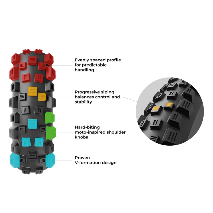 Pneu VITTORIA MARTELLO TRAIL 27.5x2.80 4C Graphene 2.0 Tubeless Ready Souple Noir