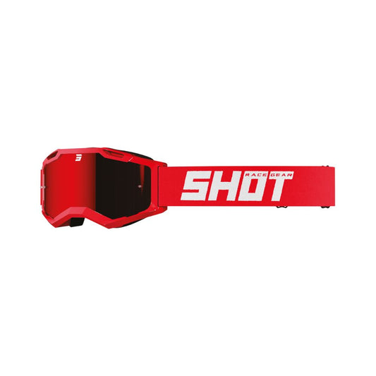 Masque Shot Assault 2.0 Solid Irridium Red Glossy