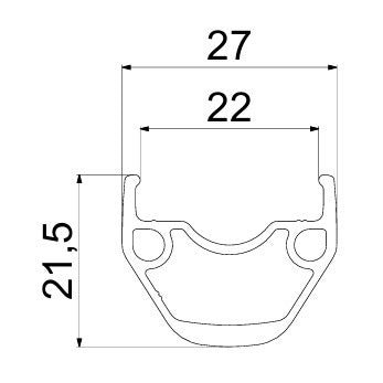 Hinterrad MAVIC ACCESS RG22 DISC (Center Lock)