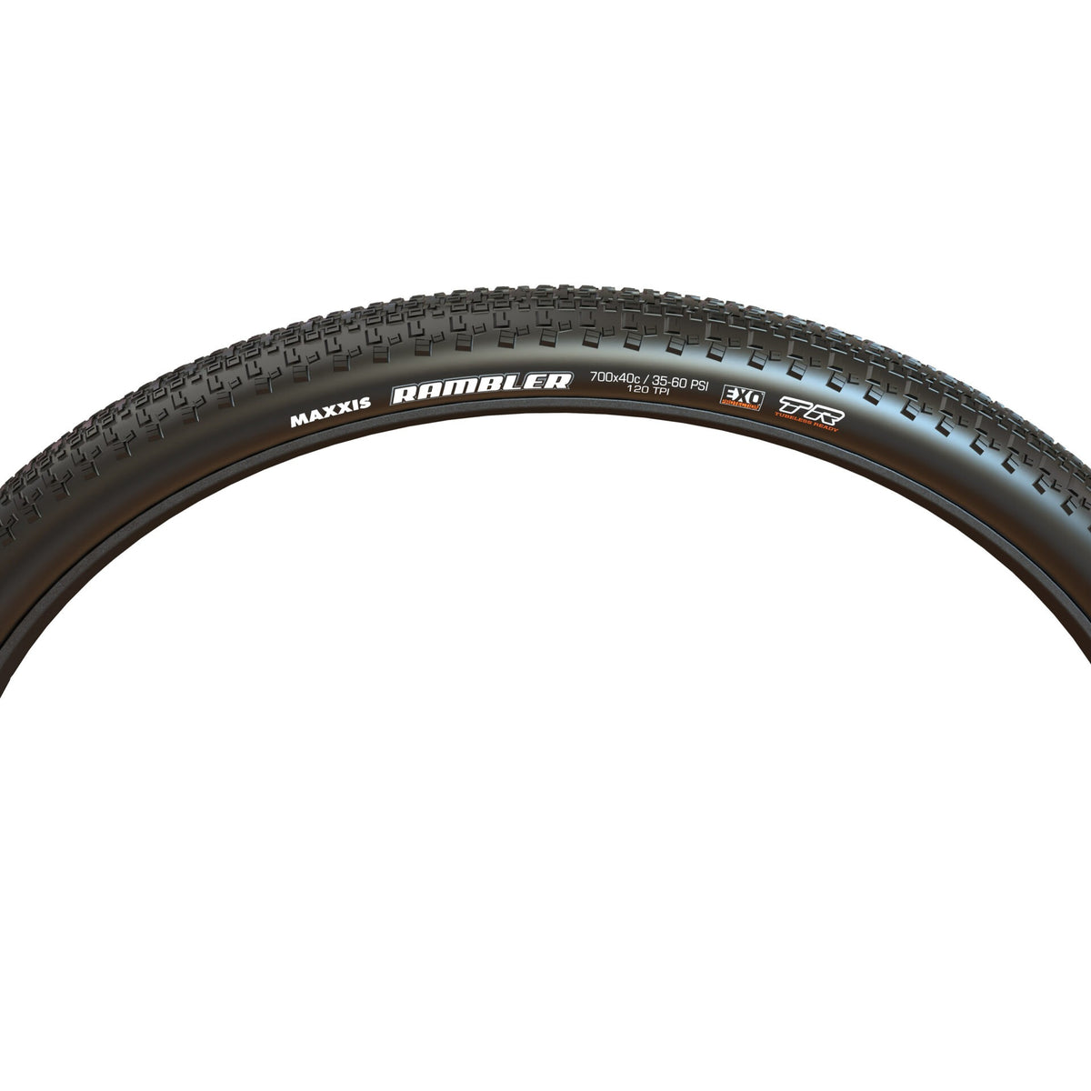 Pneu MAXXIS RAMBLER flanc noir - vue de côté