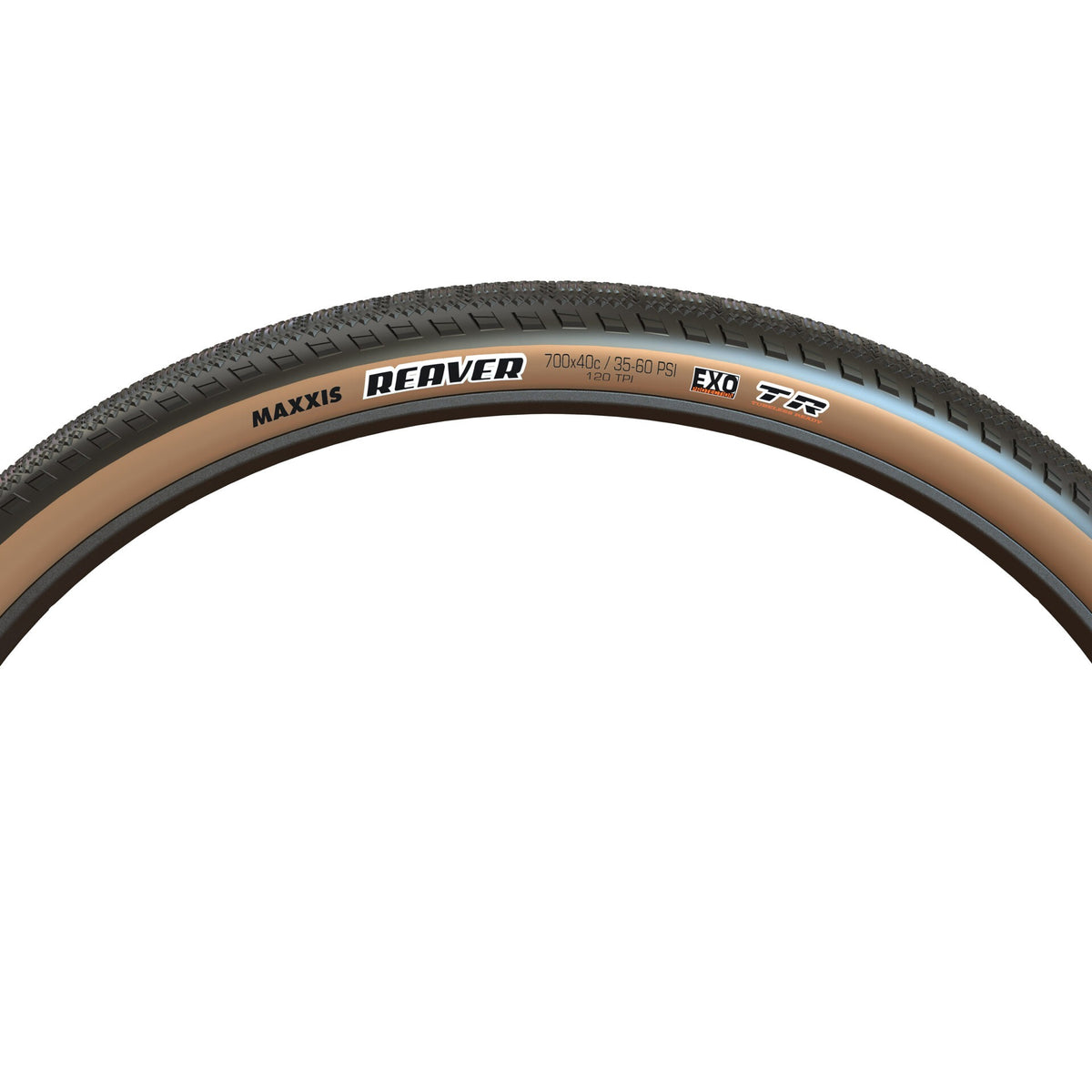 MAXXIS REAVER Reifen mit beigen Seitenwänden – Seitenansicht
