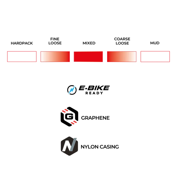 VITTORIA Mazza 29x2.4 Trail Graphene 2.0 Tubeless Ready Reifen Weich Schwarz/Beige