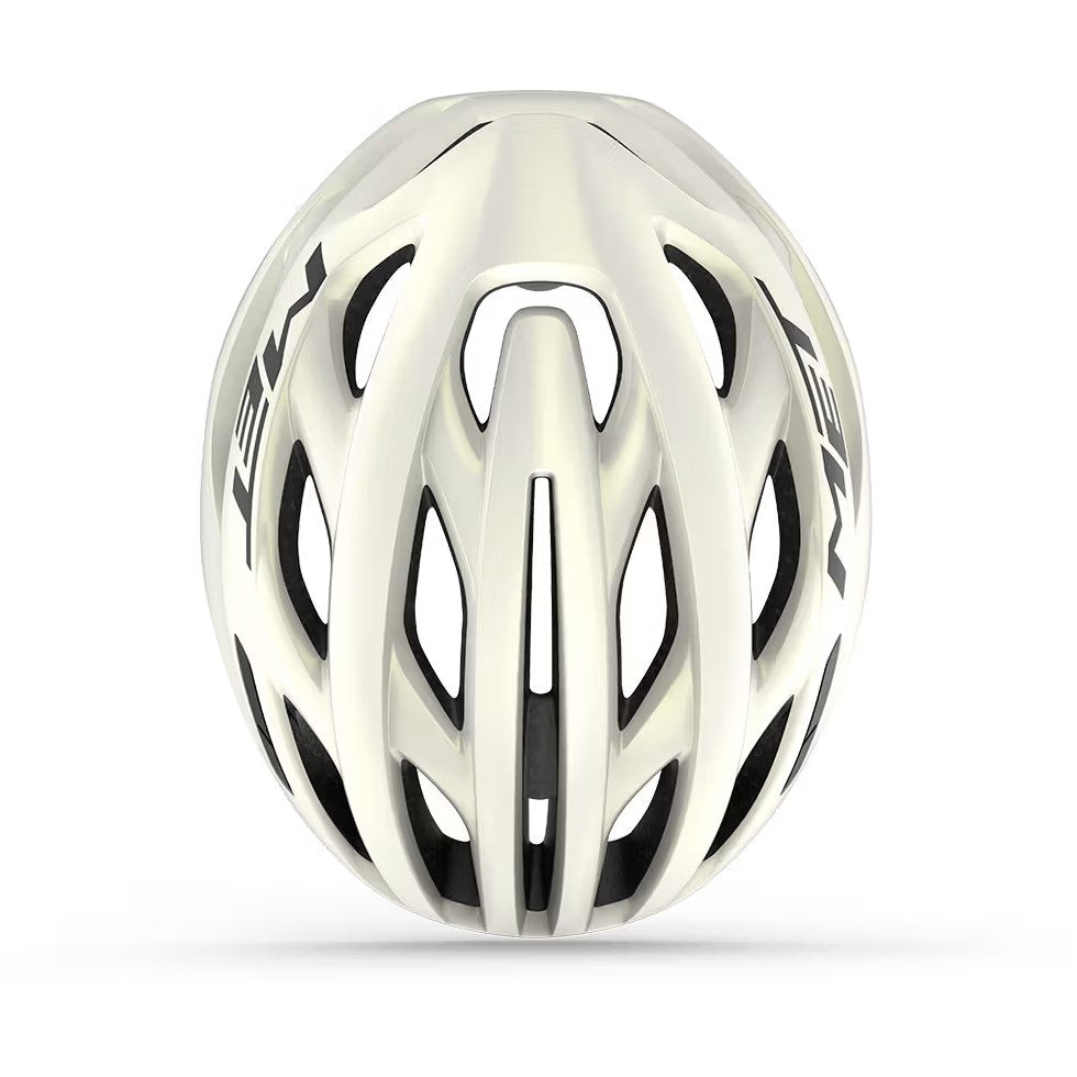 Casque Route MET ESTRO MIPS Blanc/Jaune 2025