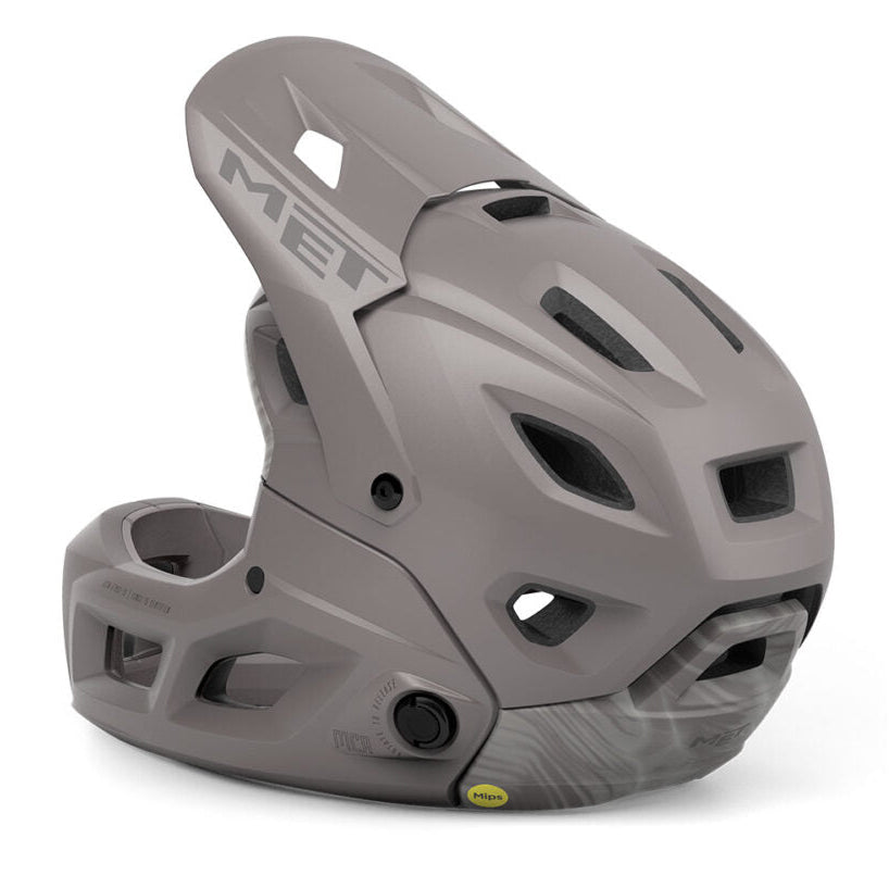 Casque VTT MET PARACHUTE MCR MIPS Beige
