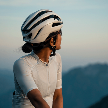 Rennradhelm MET TRENTA 3K CARBON MIPS Weiß
