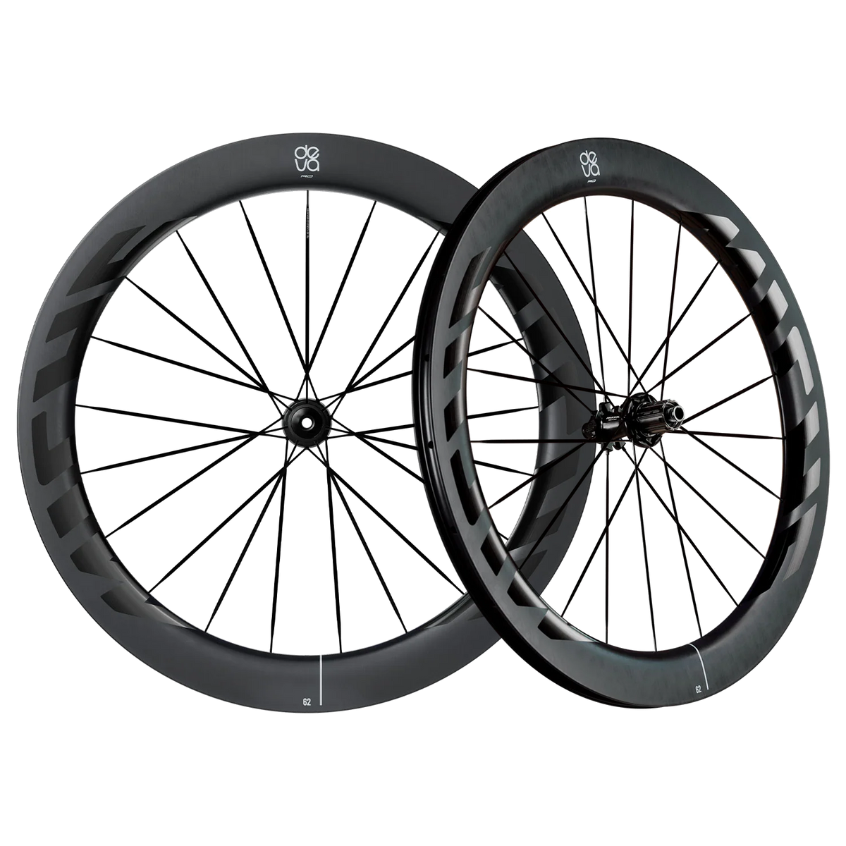 Paire de Roues MICHE DEVA RD 62 Tubeless Ready (Center Lock) Noir