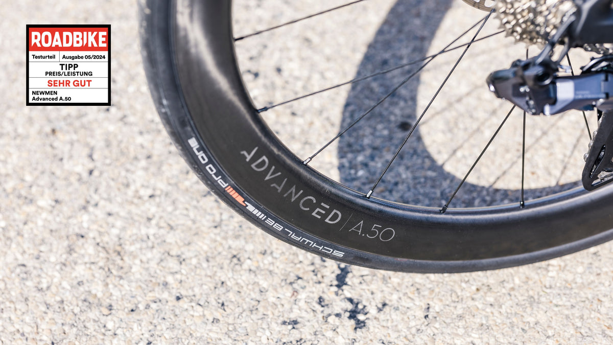 NEWMEN ADVANCED A.50 Tubeless-Ready-Laufradsatz (Center Lock)