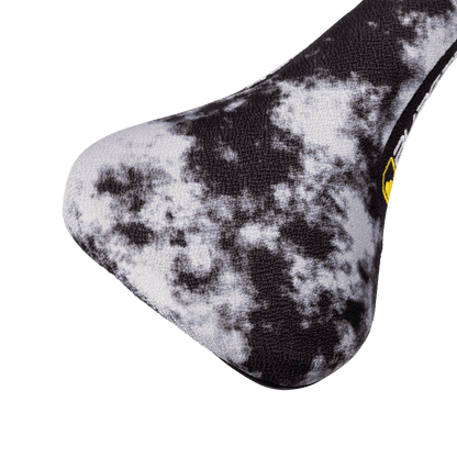 Selle BURGTEC THE CLOUD BOOST Rails CrMo Acid Wash Gris — détail arrière Acid Wash