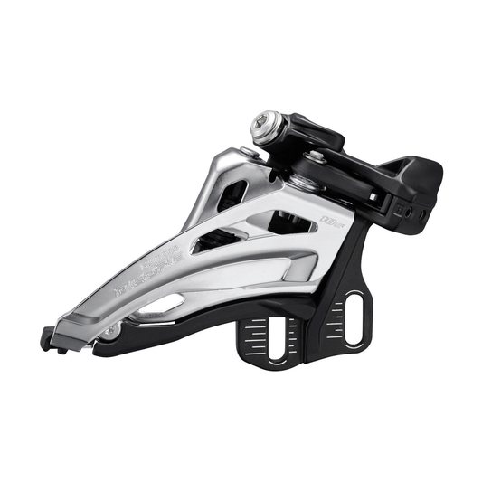 Dérailleur Avant SHIMANO DEORE FD-M4100-E 2x10V Type E — vue 1 sur fond blanc