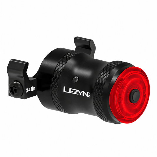 Rücklicht LEZYNE SADDLE Ai ALERT 250 — Produktansicht auf weißem Hintergrund
