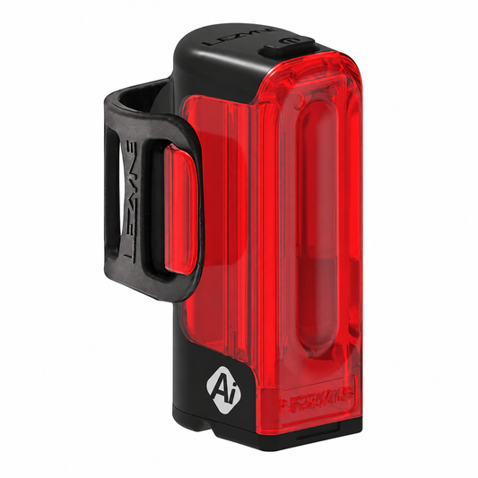 LEZYNE STRIP PRO Ai ALERT 400+ Rückleuchte — Produktansicht auf weißem Hintergrund
