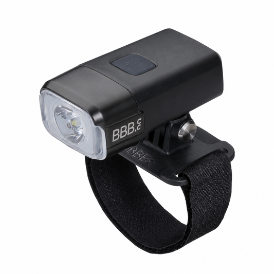 BBB ADVENTURESTRIKE 600 Helm-Frontleuchte — Produktansicht vor weißem Hintergrund