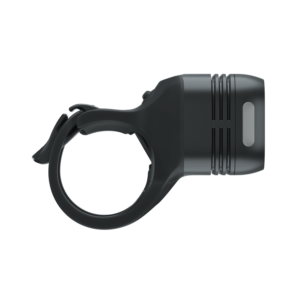 KNOG BLINDER ROAD 400 Frontleuchte — Seitenansicht und Halterung